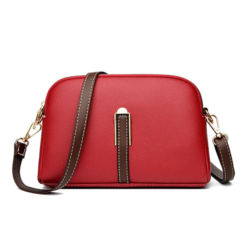 Petit Sac à Main Dôme avec Lanière Marron Contrastante LUNAVIA PANTS