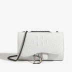 Petit Sac bandoulière à Rabat Multipoche Noir Brillant LUNAVIA PANTS