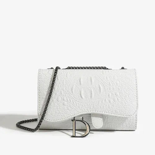 Petit Sac bandoulière à Rabat Multipoche Noir Brillant LUNAVIA PANTS