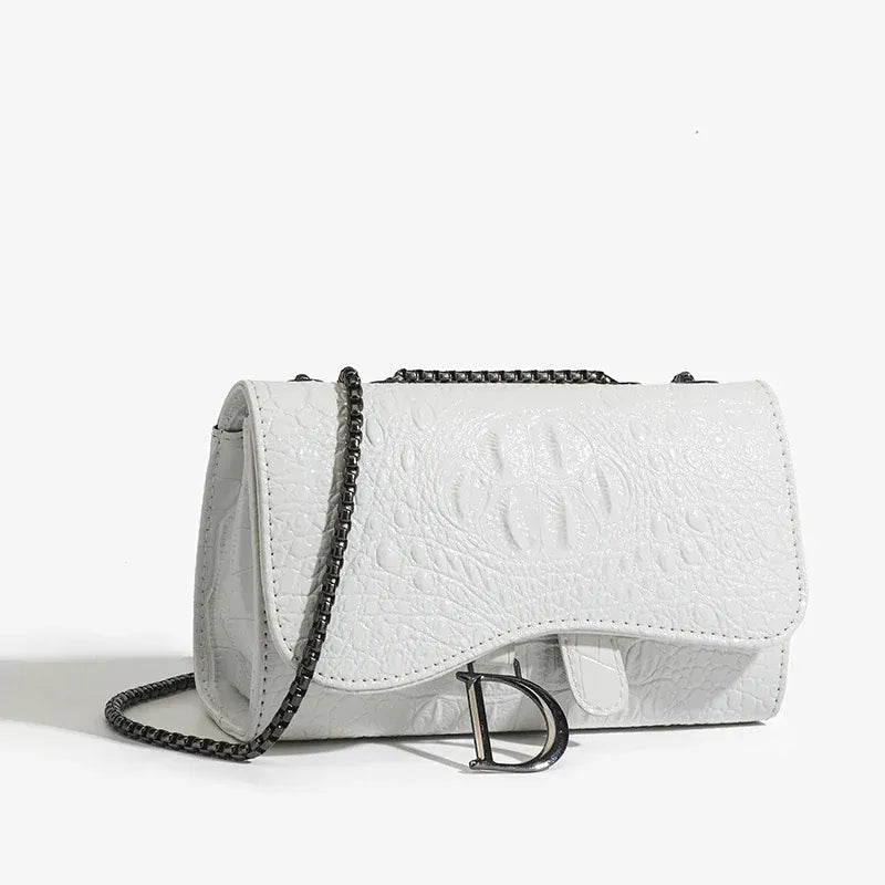 Petit Sac bandoulière à Rabat Multipoche Noir Brillant LUNAVIA PANTS