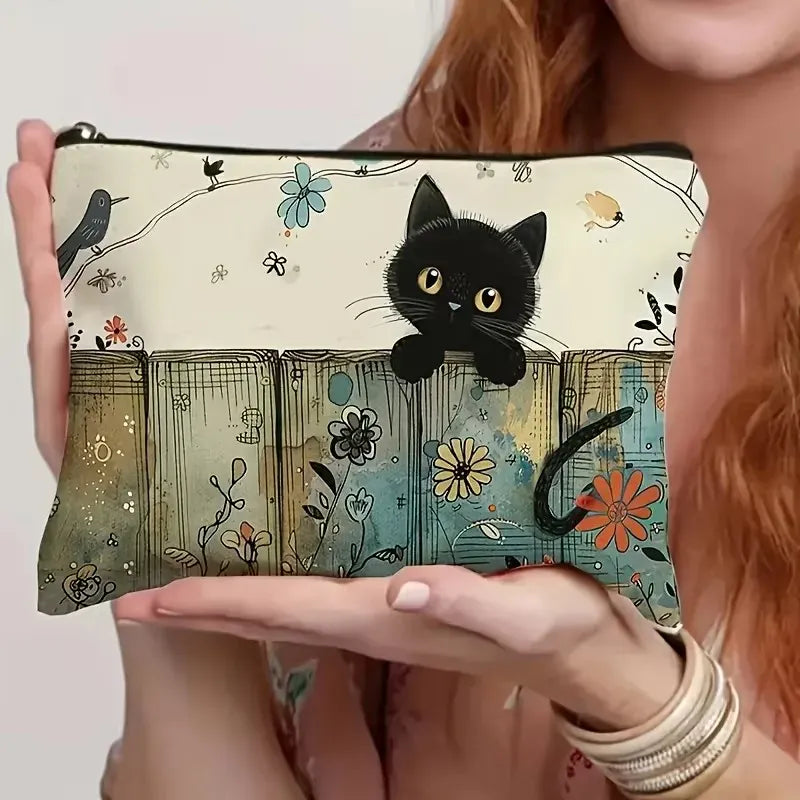 Pochette Zippée Multi-Usages Imprimé Chat Mignon LUNAVIA PANTS