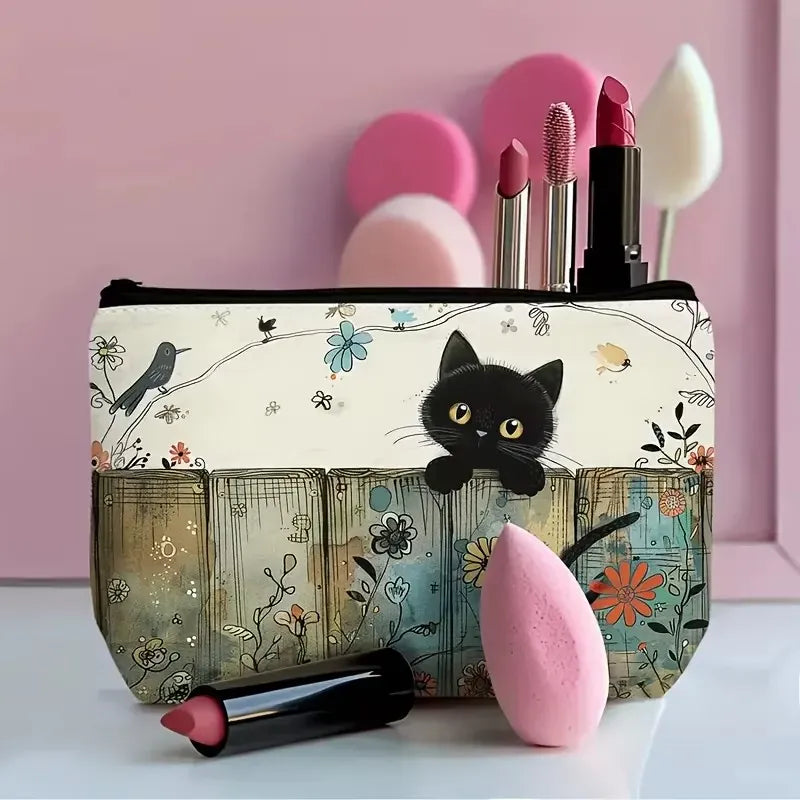 Pochette Zippée Multi-Usages Imprimé Chat Mignon LUNAVIA PANTS