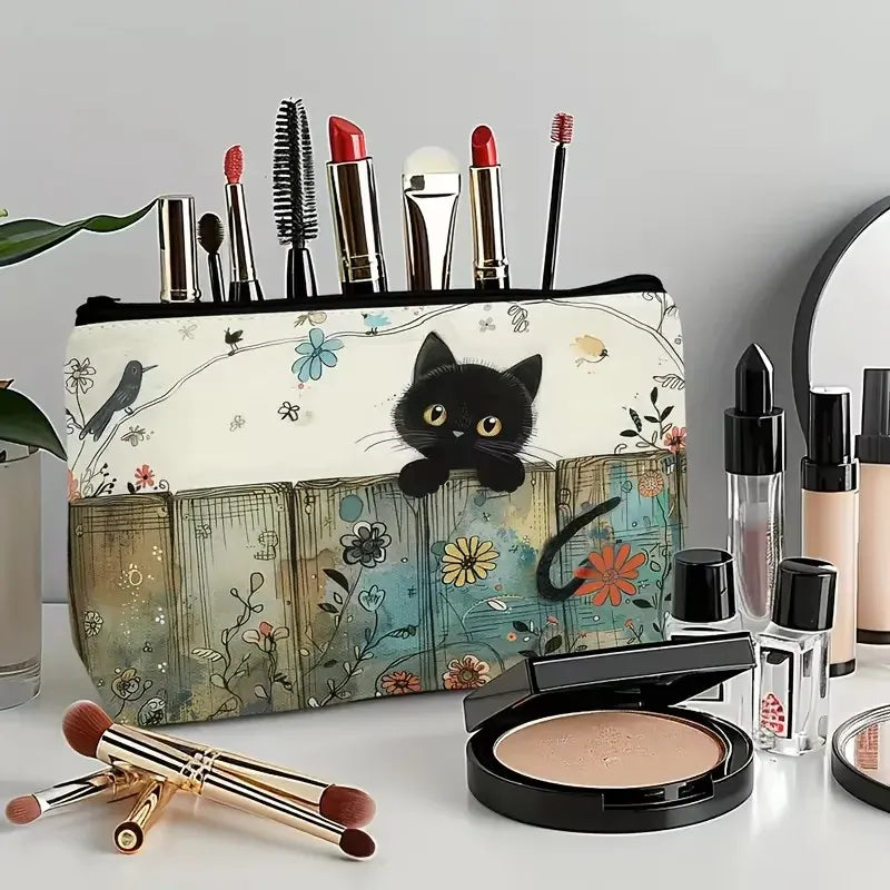 Pochette Zippée Multi-Usages Imprimé Chat Mignon LUNAVIA PANTS