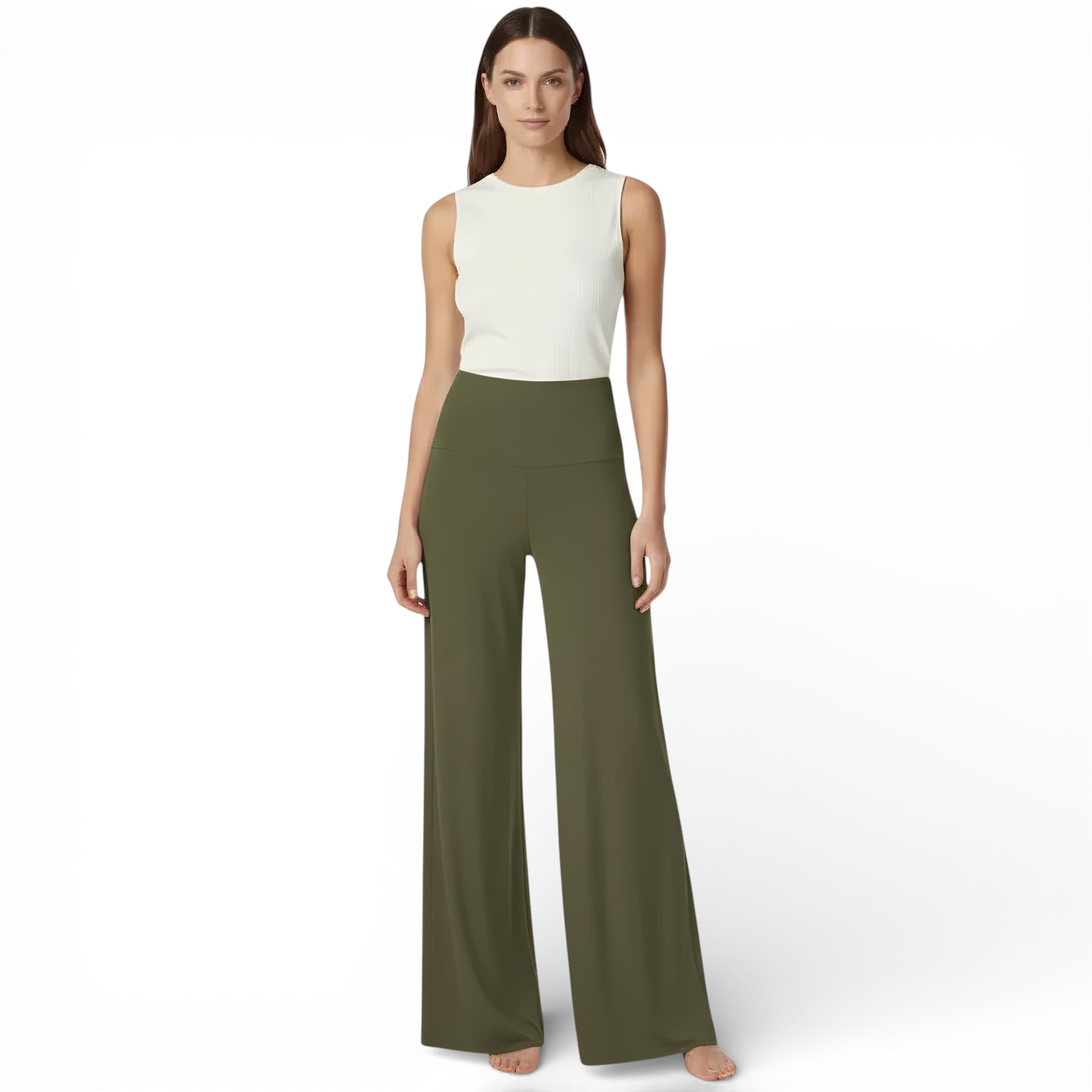 Pantalon style habillé-taille haute