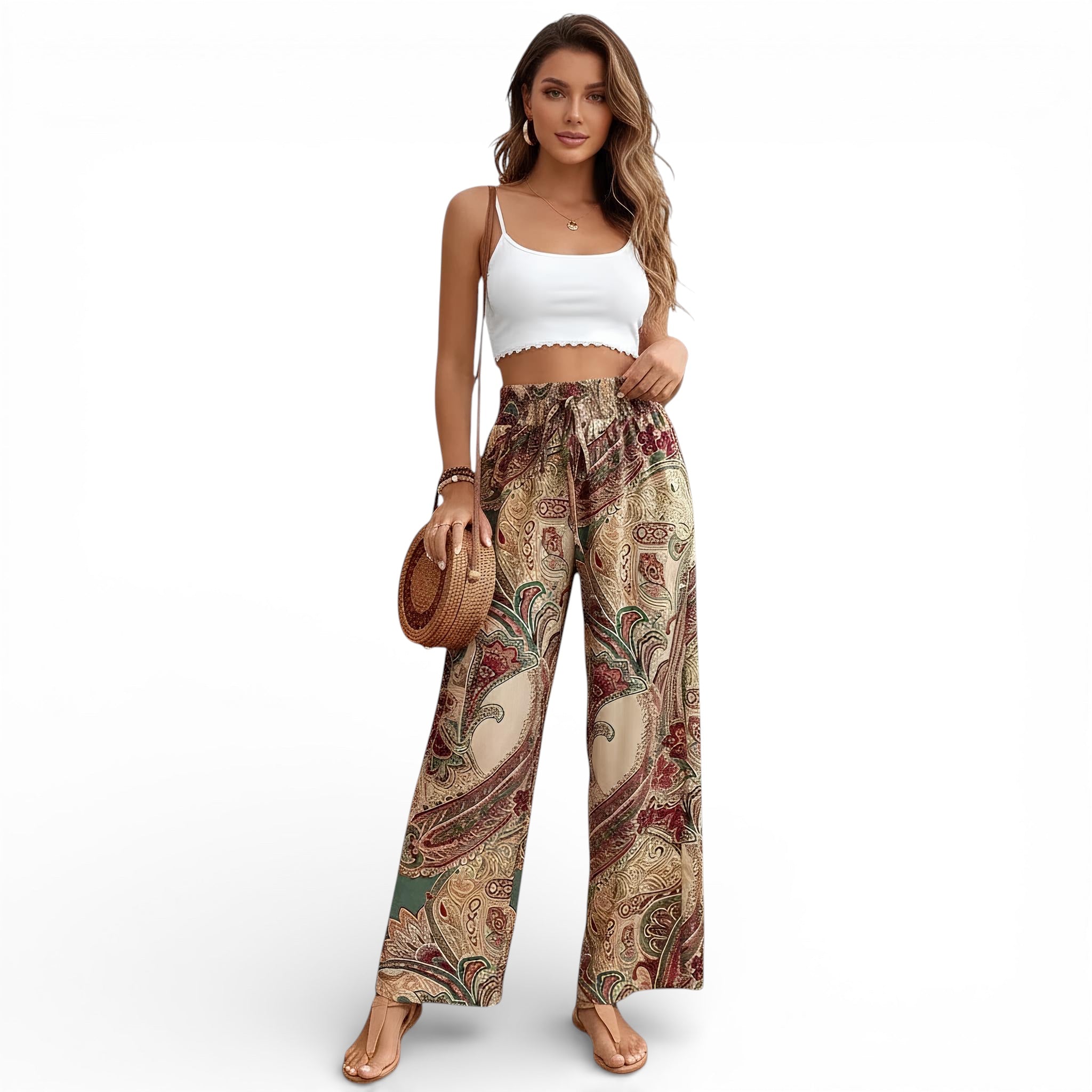 Pantalon large-style grâce ladies