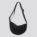Sac Bandoulière Demi-Lune en Nylon Noir LUNAVIA PANTS