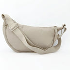 Sac Bandoulière Demi-Lune en Nylon Noir LUNAVIA PANTS