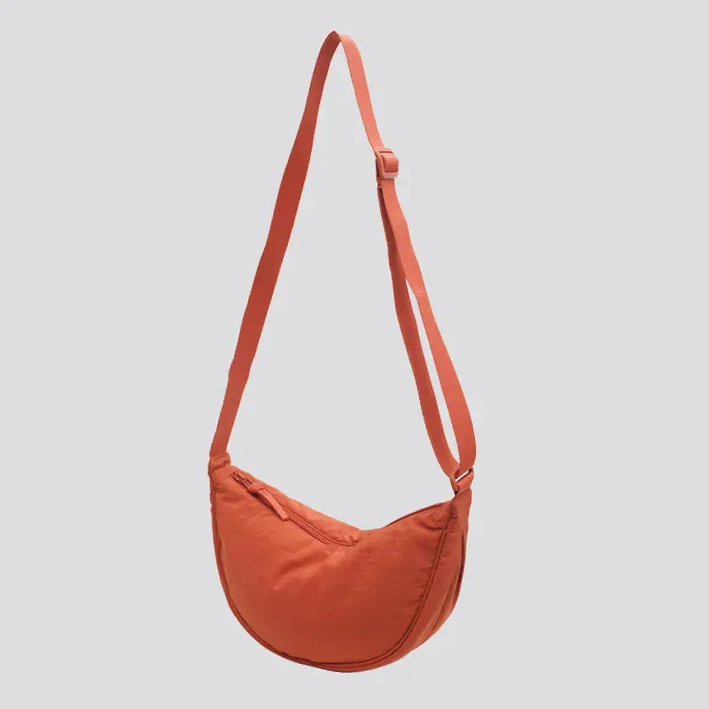 Sac Bandoulière Demi-Lune en Nylon Noir LUNAVIA PANTS