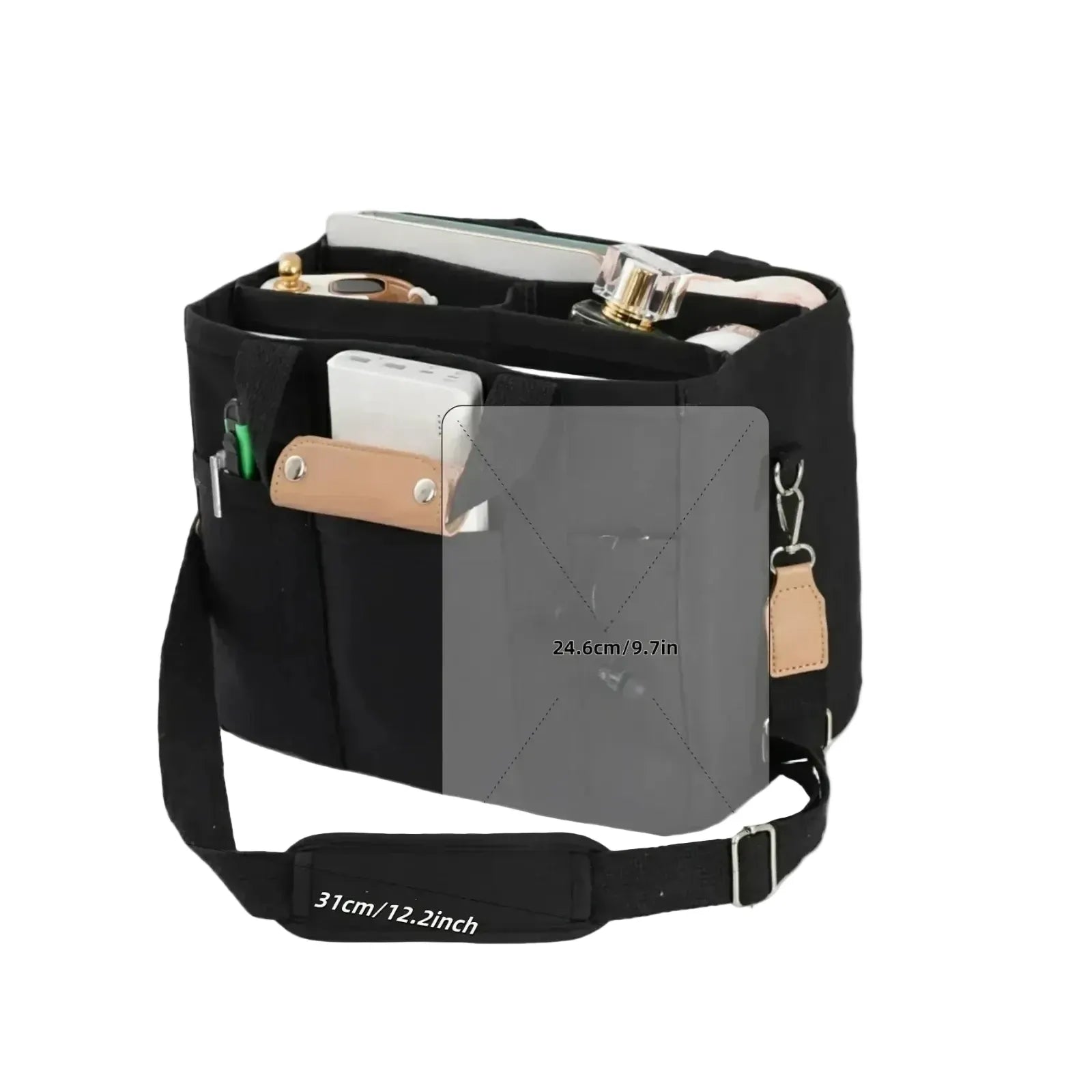 Sac Bandoulière Multi-Rangements en Toile LUNAVIA PANTS