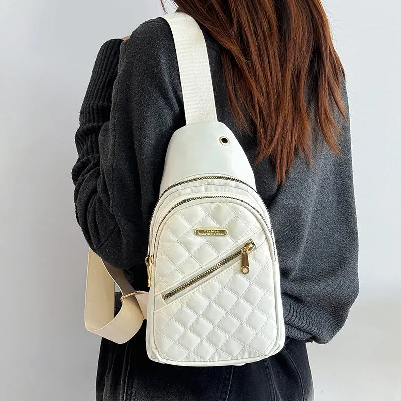 Sac à Dos Asymétrique Monobretelle Blanc LUNAVIA PANTS