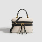 Sac à Main Forme Boîte Bicolore avec Double Zip LUNAVIA PANTS