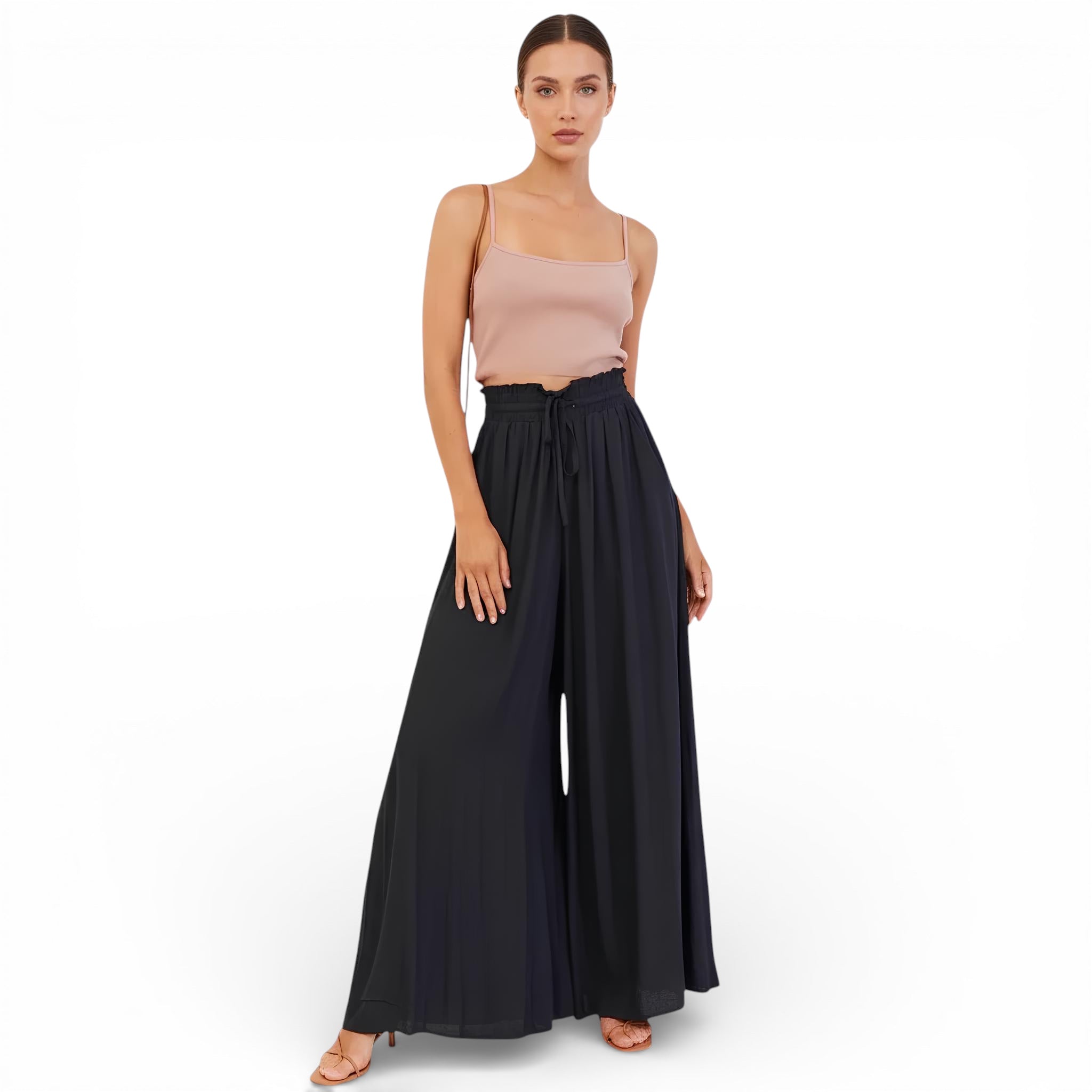 Pantalon large-style décontracté