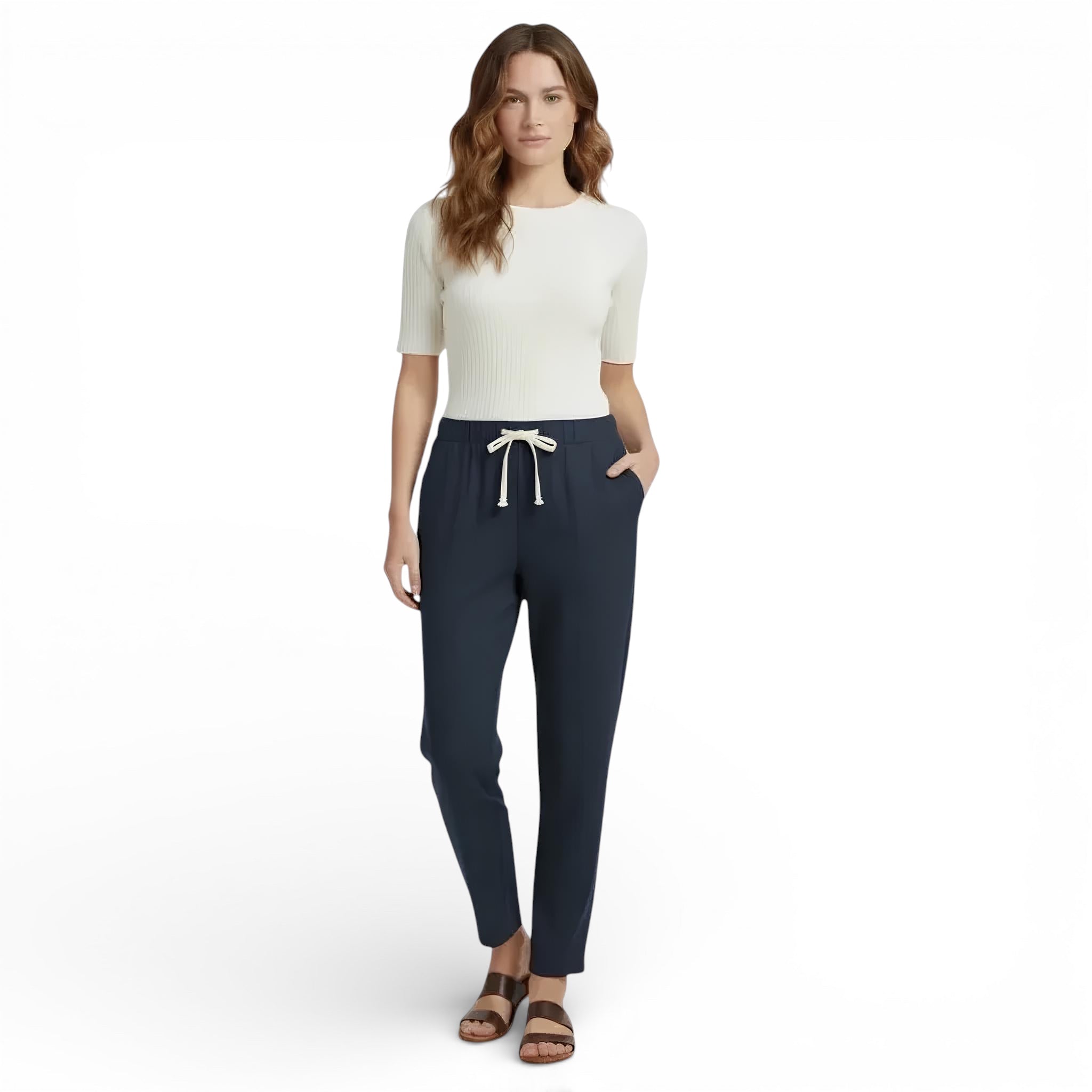 Pantalon en lin - coupe ample minceur