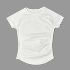HISTELLO – haut de sport à manches courtes pour femmes, haut de yoga, vêtements d'entraînement, t-shirt de sport, vêtements de fitness, hauts de course serrés LUNAVIA PANTS