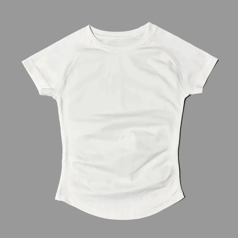HISTELLO – haut de sport à manches courtes pour femmes, haut de yoga, vêtements d'entraînement, t-shirt de sport, vêtements de fitness, hauts de course serrés LUNAVIA PANTS