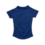  haut de sport à manches courtes pour femmes, haut de yoga, vêtements d'entraînement, t-shirt de sport, vêtements de fitness, hauts de course serrés LUNAVIA PANTS