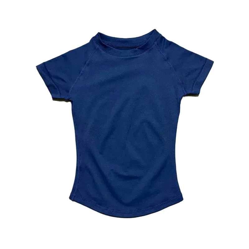  haut de sport à manches courtes pour femmes, haut de yoga, vêtements d'entraînement, t-shirt de sport, vêtements de fitness, hauts de course serrés LUNAVIA PANTS
