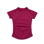  haut de sport à manches courtes pour femmes, haut de yoga, vêtements d'entraînement, t-shirt de sport, vêtements de fitness, hauts de course serrés LUNAVIA PANTS
