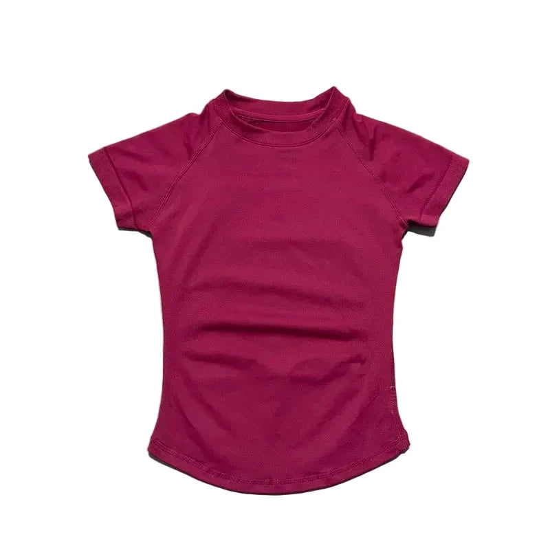  haut de sport à manches courtes pour femmes, haut de yoga, vêtements d'entraînement, t-shirt de sport, vêtements de fitness, hauts de course serrés LUNAVIA PANTS