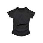  haut de sport à manches courtes pour femmes, haut de yoga, vêtements d'entraînement, t-shirt de sport, vêtements de fitness, hauts de course serrés LUNAVIA PANTS