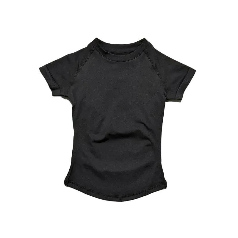  haut de sport à manches courtes pour femmes, haut de yoga, vêtements d'entraînement, t-shirt de sport, vêtements de fitness, hauts de course serrés LUNAVIA PANTS