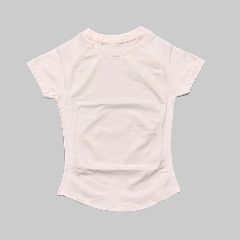 HISTELLO – haut de sport à manches courtes pour femmes, haut de yoga, vêtements d'entraînement, t-shirt de sport, vêtements de fitness, hauts de course serrés LUNAVIA PANTS