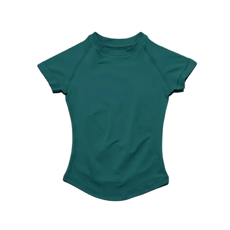 haut de sport à manches courtes pour femmes, haut de yoga, vêtements d'entraînement, t-shirt de sport, vêtements de fitness, hauts de course serrés LUNAVIA PANTS