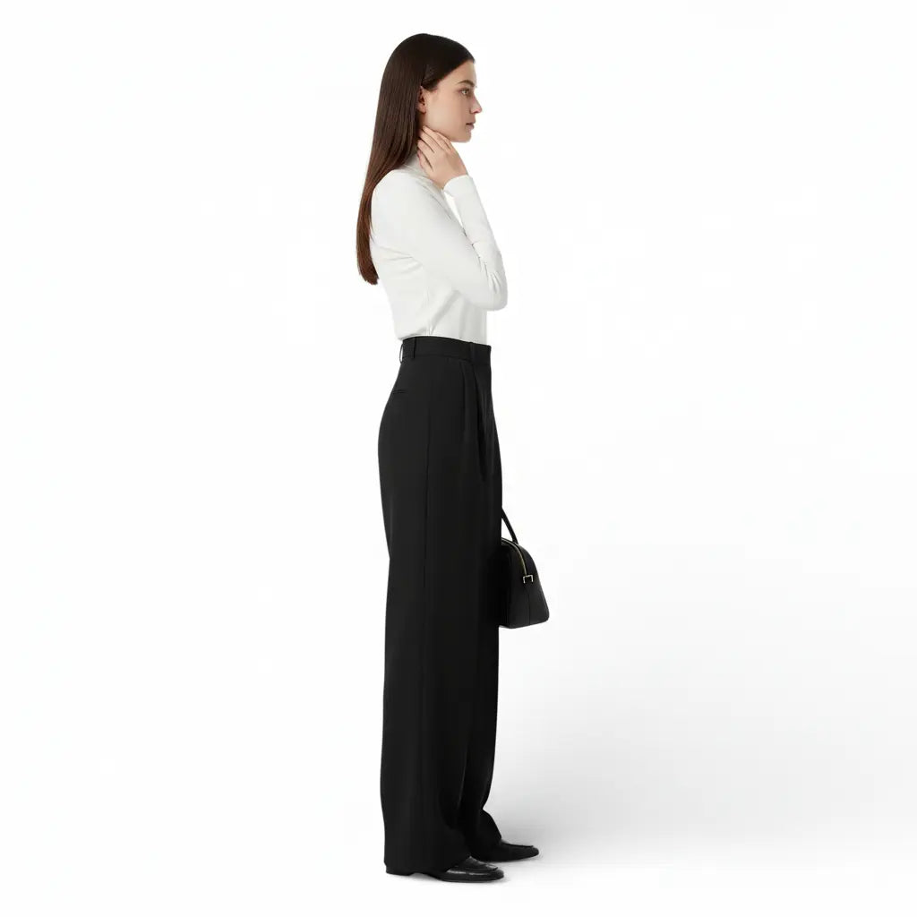 Pantalon tailleur-taille haute et jambes larges LUNAVIA PANTS