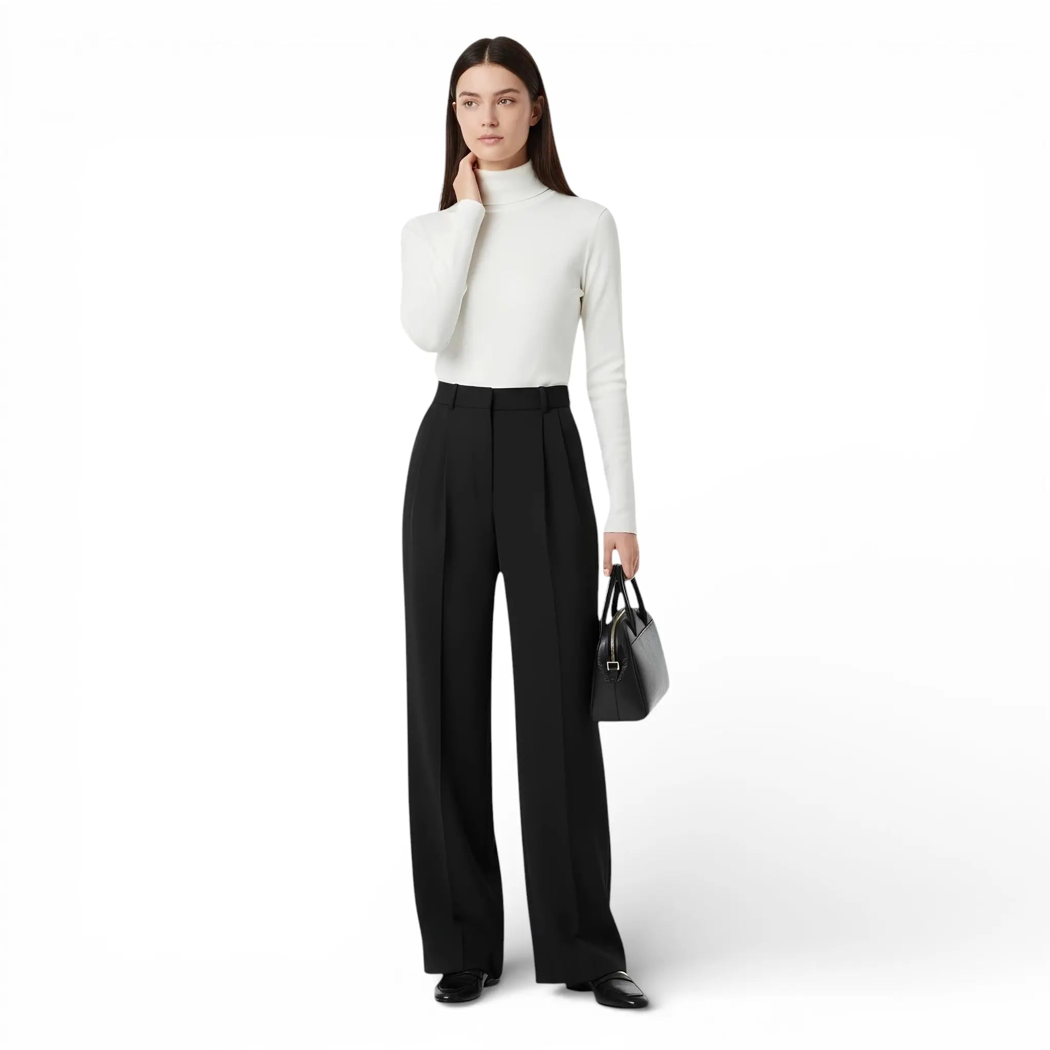 Pantalon tailleur-taille haute et jambes larges LUNAVIA PANTS
